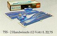 LEGO 755 Left and Right Switches