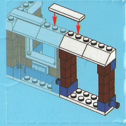 LEGO 7553-12 Advent Calendar 2011, City (Day 11) - Wall with Doorway