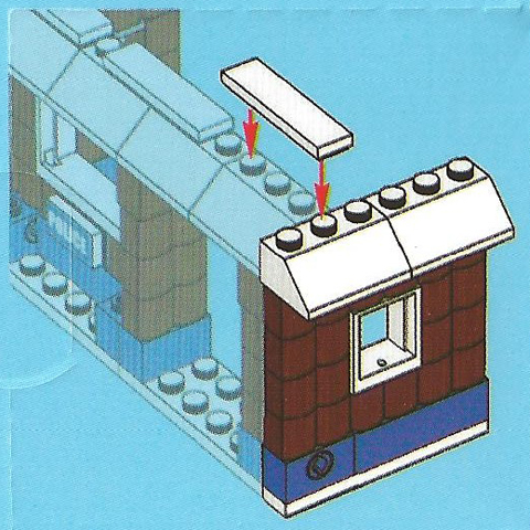 LEGO 7553-13 Advent Calendar 2011, City (Day 12) - Wall with Small Window