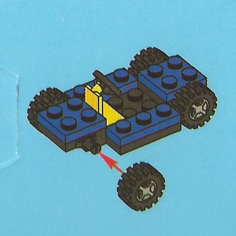 LEGO 7553-16 Advent Calendar 2011, City (Day 15) - Police Car Base