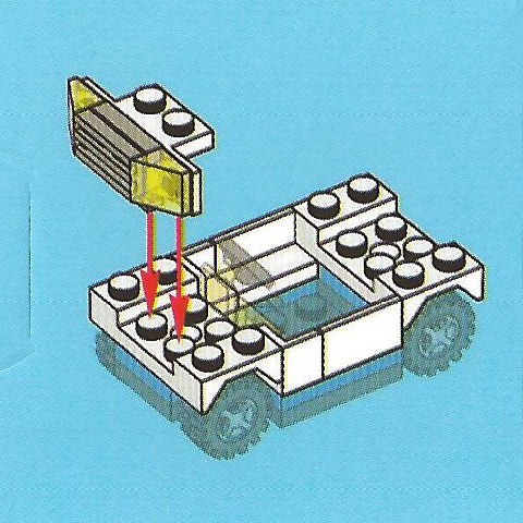 LEGO 7553-17 Advent Calendar 2011, City (Day 16) - Police Car Middle Section