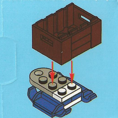 LEGO 7553-22 Advent Calendar 2011, City (Day 21) - Sled with Crate