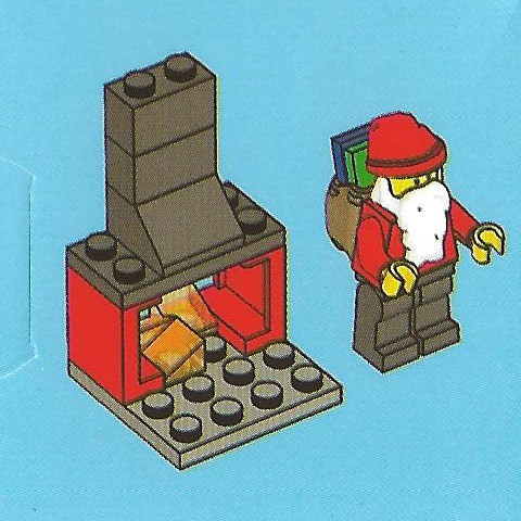 LEGO 7553-25 Advent Calendar 2011, City (Day 24) - Santa and Fireplace