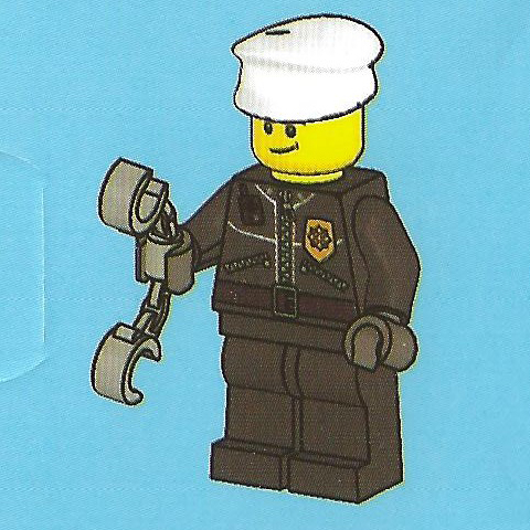 LEGO 7553-4 Advent Calendar 2011, City (Day  3) - Police Officer with Handcuffs