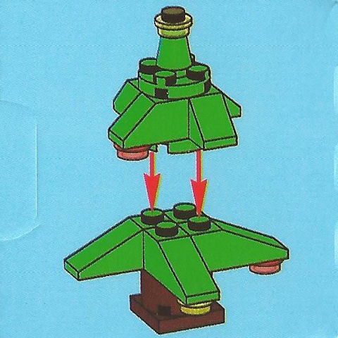 LEGO 7553-7 Advent Calendar 2011, City (Day  6) - Christmas Tree