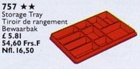 LEGO 757 Storage Tray
