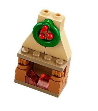 LEGO 75964-20 Advent Calendar 2019, Harry Potter (Day 19) - Fireplace with Christmas Decoration