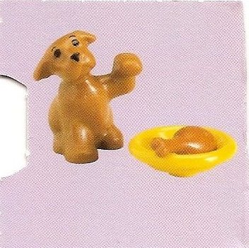 LEGO 7600-21 Advent Calendar 2007, Belville (Day 20) - Dog and Bowl
