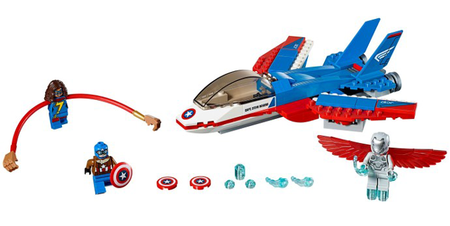 LEGO 76076 Captain America Jet Pursuit