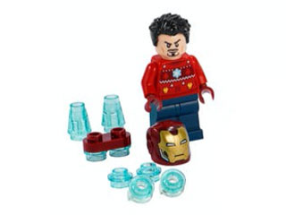 LEGO 76196-2 Advent Calendar 2021, Super Heroes, The Avengers (Day  1) - Iron Man in Holiday Sweater