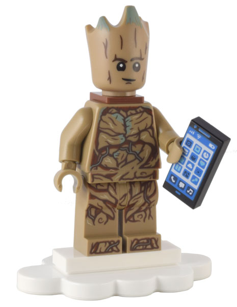 LEGO 76231-20 Advent Calendar 2022, Super Heroes, Guardians of the Galaxy (Day 19) - Groot with Phone and Stand