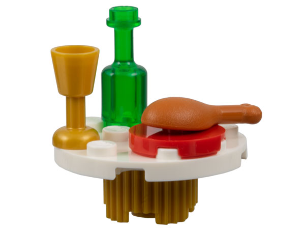 LEGO 76267-22 Advent Calendar 2023, Super Heroes, Avengers (Day 21) - Table with Drumstick and Drink