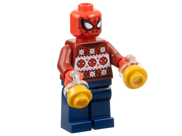 LEGO 76267-4 Advent Calendar 2023, Super Heroes, Avengers (Day  3) - Spider-Man in Holiday Sweater with Web Shooters