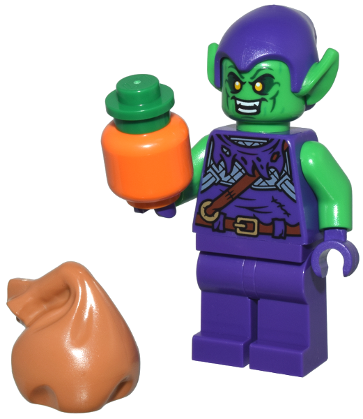 LEGO 76293-20 Advent Calendar 2024, Super Heroes, Spider-Man (Day 19) - Green Goblin with Pumpkin and Bag