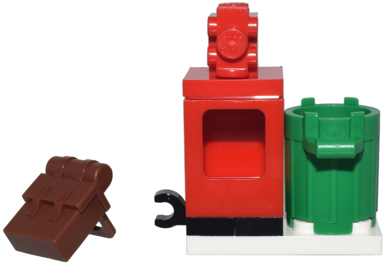 LEGO 76293-4 Advent Calendar 2024, Super Heroes, Spider-Man (Day  3) - Newspaper Box and Trash Can