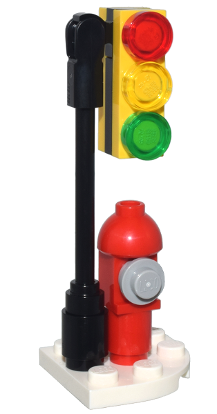 LEGO 76293-8 Advent Calendar 2024, Super Heroes, Spider-Man (Day  7) - Traffic Light and Fire Hydrant