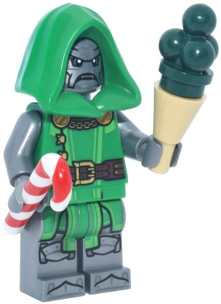 LEGO 76340-8 Advent Calendar 2026, Marvel Super Heroes (Day  7) - Dr. Doom with Candy Cane and Cone