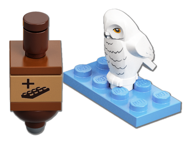 LEGO 76404-22 Advent Calendar 2022, Harry Potter (Day 21) - Hedwig and Game Spinner