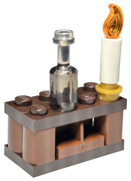 LEGO 76418-15 Advent Calendar 2023, Harry Potter (Day 14) - Table with Candle and Bottle (Hog's Head Inn)