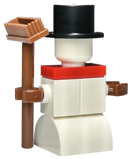 LEGO 76418-25 Advent Calendar 2023, Harry Potter (Day 24) - Snowman with Broom and Top Hat