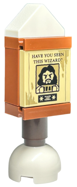 LEGO 76418-5 Advent Calendar 2023, Harry Potter (Day  4) - Sirius Black Wanted Poster, HAVE YOU SEEN THIS WIZARD?