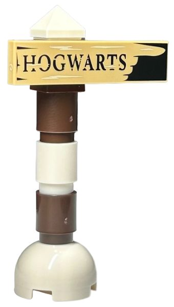 LEGO 76418-9 Advent Calendar 2023, Harry Potter (Day  8) - Hogwarts Sign Post