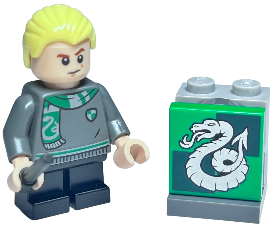 LEGO 76438-7 Advent Calendar 2024, Harry Potter (Day  6) - Draco Malfoy and Slytherin Tile