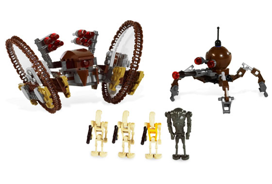 LEGO 7670-2 Hailfire Droid & Spider Droid, Clone Wars White Box