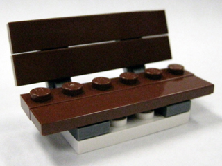 LEGO 7687-16 Advent Calendar 2009, City (Day 15) - Park Bench