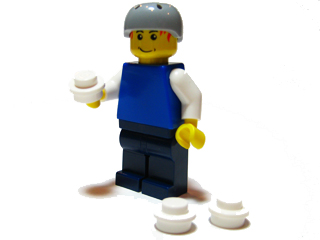 LEGO 7687-2 Advent Calendar 2009, City (Day  1) - Minifigure and Snowballs