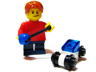 LEGO 7687-20 Advent Calendar 2009, City (Day 19) - Child and RC Car