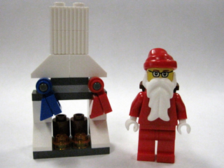 LEGO 7687-25 Advent Calendar 2009, City (Day 24) - Santa and Fireplace