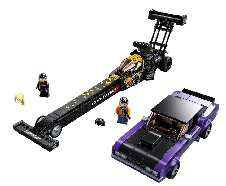 LEGO 76904 Mopar Dodge//SRT Top Fuel Dragster and 1970 Dodge Challenger T/A