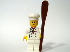 LEGO 7724-11 Advent Calendar 2008, City (Day 10) - Chef and Paddle