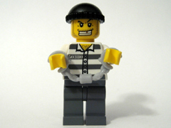 LEGO 7724-19 Advent Calendar 2008, City (Day 18) - Criminal with Handcuffs