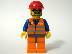 LEGO 7724-20 Advent Calendar 2008, City (Day 19) - Train Worker