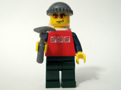 LEGO 7724-23 Advent Calendar 2008, City (Day 22) - Hiker with Ice Axe