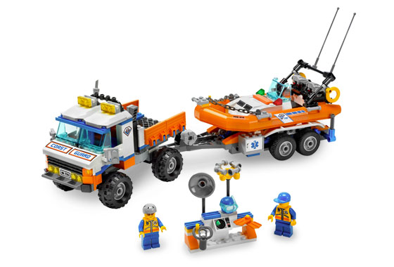 LEGO 7726 Coast Guard Truck with Speed Boat