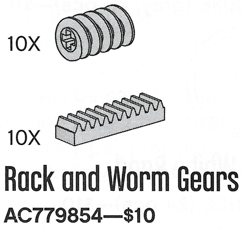 LEGO 779854 Rack and Worm Gears