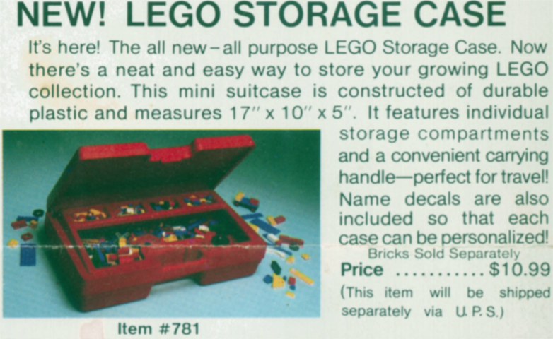 LEGO 781 Storage Case
