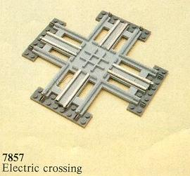 LEGO 7857 Crossing, Electric Rails Gray 12v