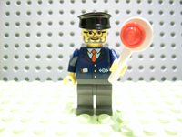 LEGO 7904-11 Advent Calendar 2006, City (Day 10) - Train Conductor with Signal Paddle