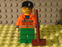 LEGO 7907-20 Advent Calendar 2007, City (Day 19) - Sanitary Engineer and Push Broom