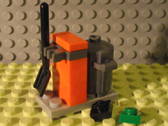 LEGO 7907-21 Advent Calendar 2007, City (Day 20) - Dustbin and Shovel