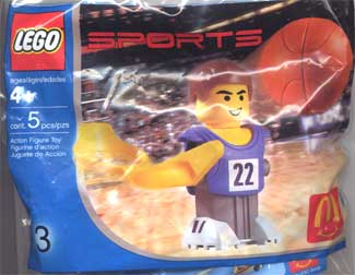 LEGO 7917 McDonald's Sports Set Number 3 - Blue Basketball Player #22 polybag