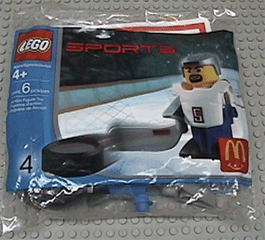 LEGO 7919 McDonald's Sports Set Number 4 - White Hockey Player #5 polybag