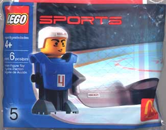 LEGO 7920 McDonald's Sports Set Number 5 - Blue Hockey Player #4 polybag