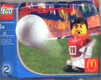 LEGO 7924 McDonald's Sports Set Number 2 - Red Soccer Player #11 polybag