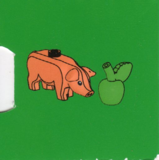 LEGO 7952-13 Advent Calendar 2010, Kingdoms (Day 12) - Pig with Apple