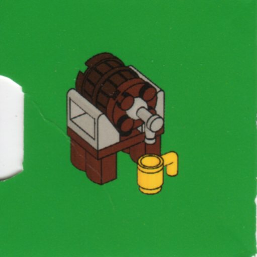 LEGO 7952-18 Advent Calendar 2010, Kingdoms (Day 17) - Keg with Tap